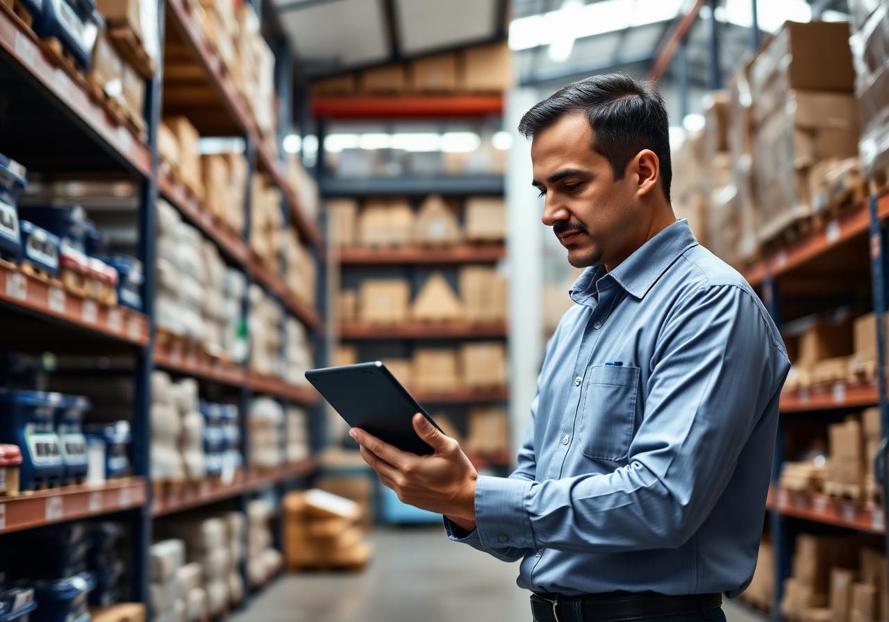 Almacén industrial de una empresa distribuidora mexicana con inventario organizado